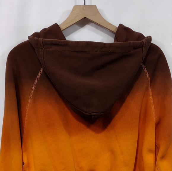I.AM.GIA Ariana Ombre Hoodie Women S Orange Casual Retro 90s Y2K Boho Streetwear - Picture 5 of 8